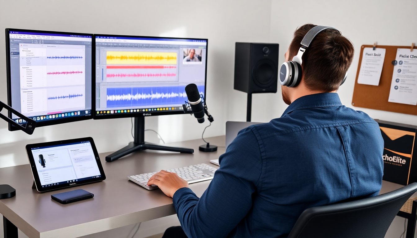 podcast production techoelite editing side hustle